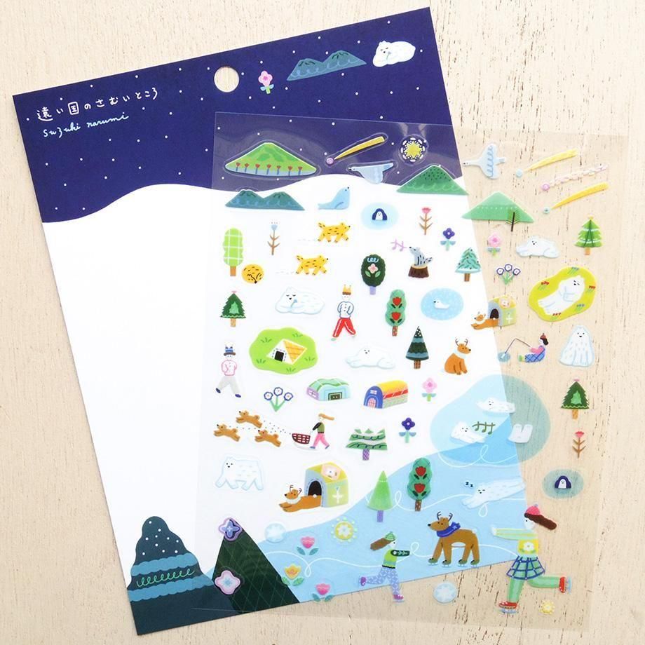 PET Sticker Series design by Suzuki Narumi - A cold place in a faraway country
