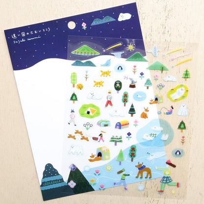 PET Sticker Series design by Suzuki Narumi - A cold place in a faraway country