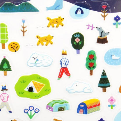 PET Sticker Series design by Suzuki Narumi - A cold place in a faraway country