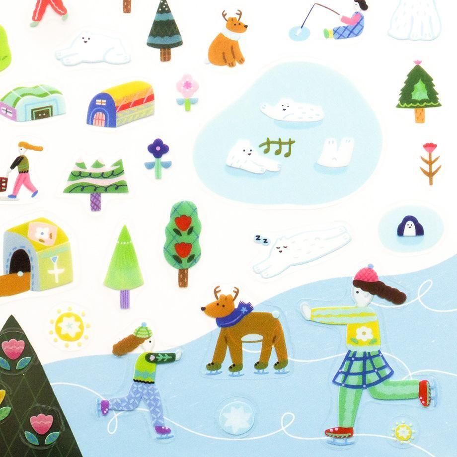 PET Sticker Series design by Suzuki Narumi - A cold place in a faraway country