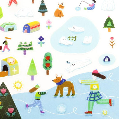 PET Sticker Series design by Suzuki Narumi - A cold place in a faraway country