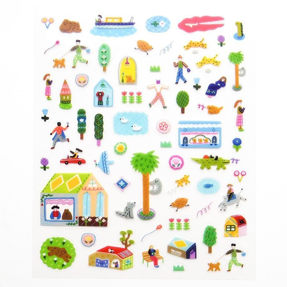 PET Sticker Series design by Suzuki Narumi - One Day in the City