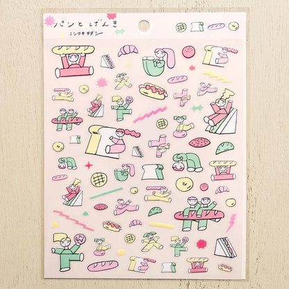 PET Sticker Series design by Tadashi Nishiwaki - Bread and Energy