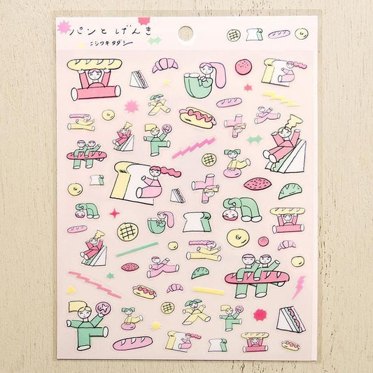 PET Sticker Series design by Tadashi Nishiwaki - Bread and Energy