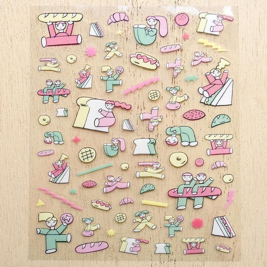 PET Sticker Series design by Tadashi Nishiwaki - Bread and Energy