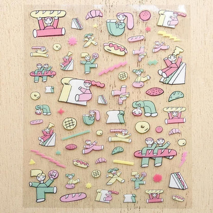 PET Sticker Series design by Tadashi Nishiwaki - Bread and Energy