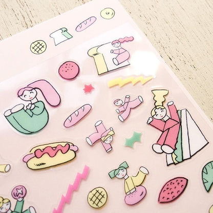 PET Sticker Series design by Tadashi Nishiwaki - Bread and Energy