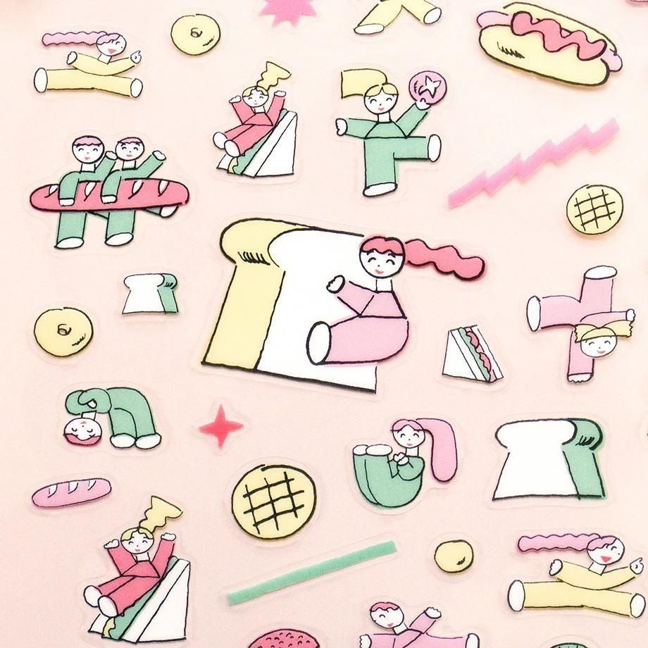 PET Sticker Series design by Tadashi Nishiwaki - Bread and Energy