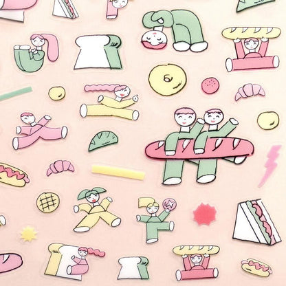 PET Sticker Series design by Tadashi Nishiwaki - Bread and Energy