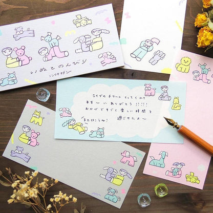 Notepad Series designed by Tadashi Nishiwaki - Relaxing with the dog