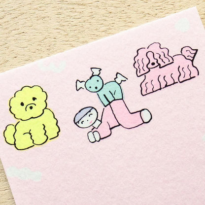 Notepad Series designed by Tadashi Nishiwaki - Relaxing with the dog