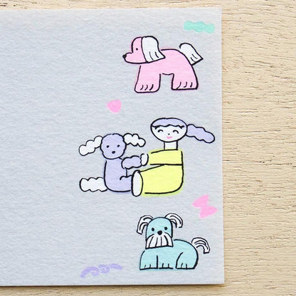 Notepad Series designed by Tadashi Nishiwaki - Relaxing with the dog