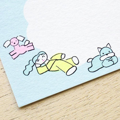 Notepad Series designed by Tadashi Nishiwaki - Relaxing with the dog