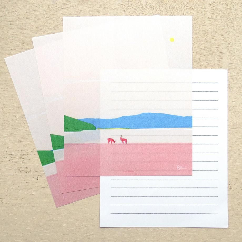 Letter Writing Set Series designed by Taku Bannai - Lakeside