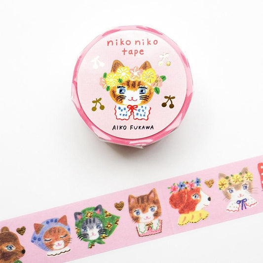 Gold Foil Washi Tape Series design by Aiko Fukawa - niko niko tape