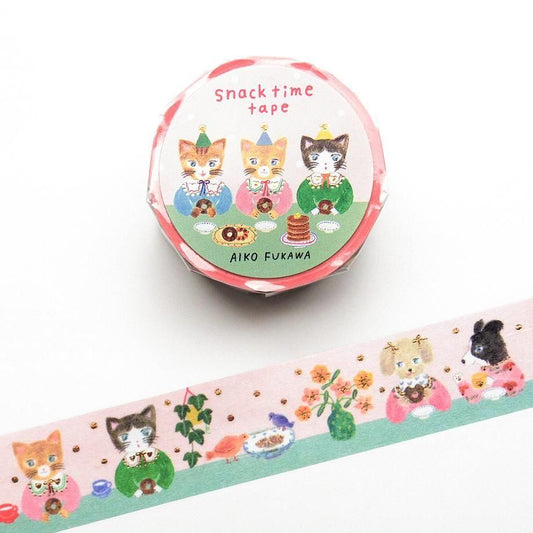 Gold Foil Washi Tape Series design by Aiko Fukawa - snack time tape
