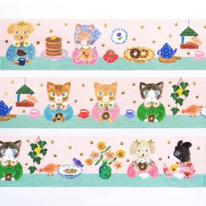 Gold Foil Washi Tape Series design by Aiko Fukawa - snack time tape