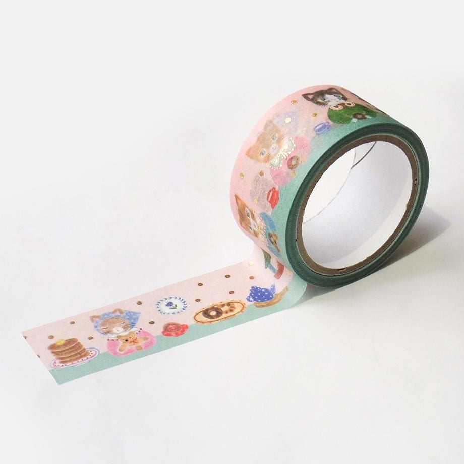 Gold Foil Washi Tape Series design by Aiko Fukawa - snack time tape