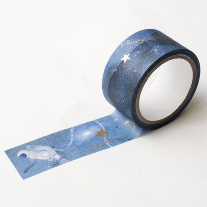 Gold Foil Washi Tape Series design by Akira Kusaka - DEEP BLUE
