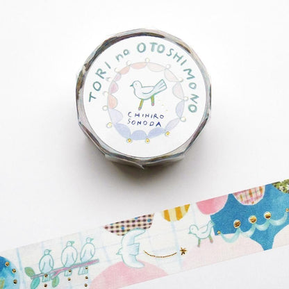 Gold Foil Washi Tape Series design by CHIHIRO SONODA - TORI no OTOSHIMONO