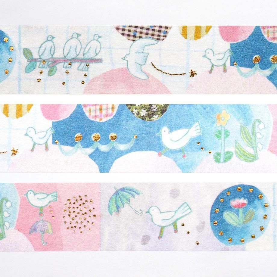 Gold Foil Washi Tape Series design by CHIHIRO SONODA - TORI no OTOSHIMONO