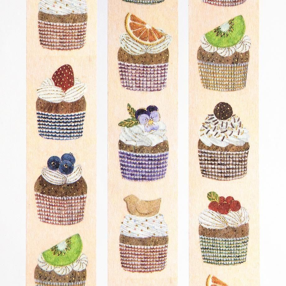 Gold Foil Washi Tape Series design by Midori Asano - THREE O' CLOCK
