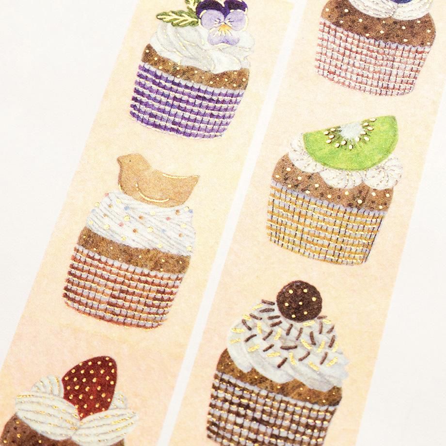 Gold Foil Washi Tape Series design by Midori Asano - THREE O' CLOCK