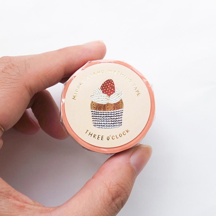 Gold Foil Washi Tape Series design by Midori Asano - THREE O' CLOCK