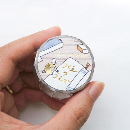 Gold Foil Washi Tape Series design by Sayuri Fujimaki - On the desk
