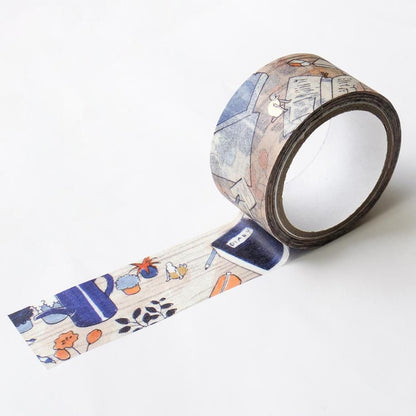 Gold Foil Washi Tape Series design by Sayuri Fujimaki - On the desk