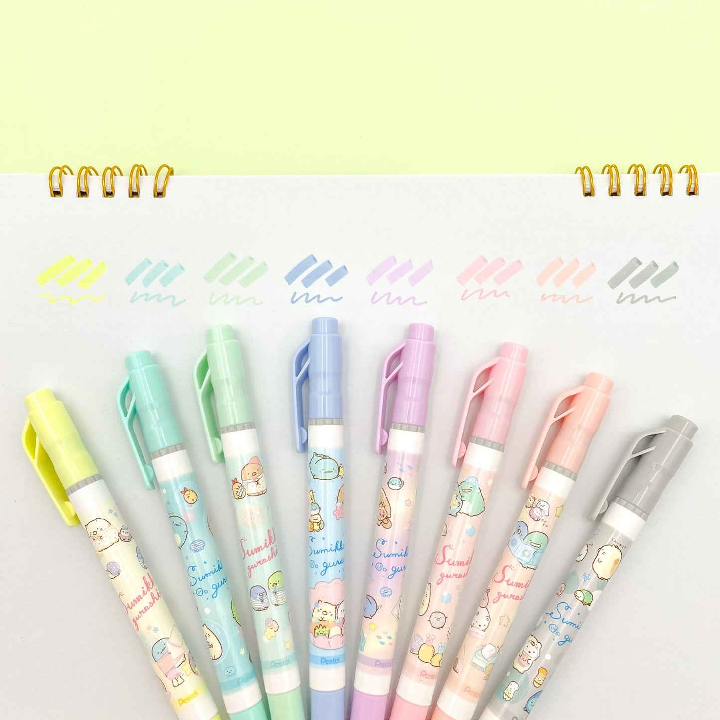 FITLINE x San-X Sumikko Gurashi Pastel Highlighters Set