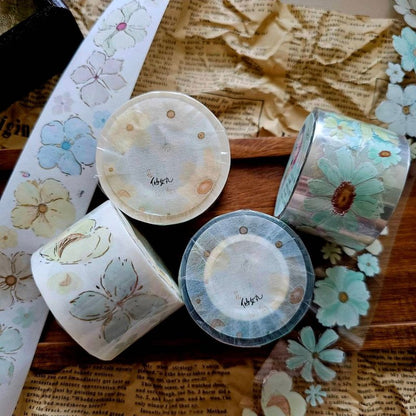 Fairy Maru - Flower Volume 19 Silver Galaxy Light Foil PET Tape Sample - 1 Loop (90cm)
