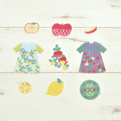 Flake Sticker Series designed by pu・pu・pu - Sandwiches & Bread / Lemons & Apples