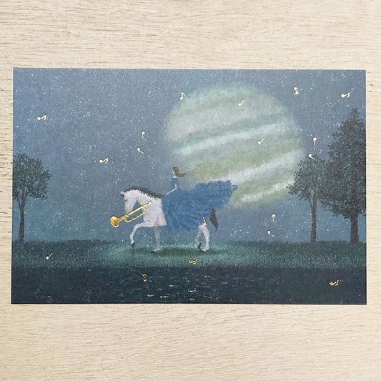 Foil Postcard designed by Akira Kusaka - A Journey of Sounds