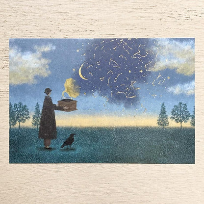Foil Postcard designed by Akira Kusaka - Nocturne Radio