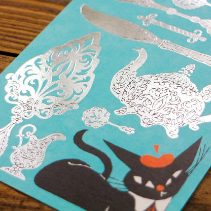Foil Postcard designed by Black Neko Design - Tableware