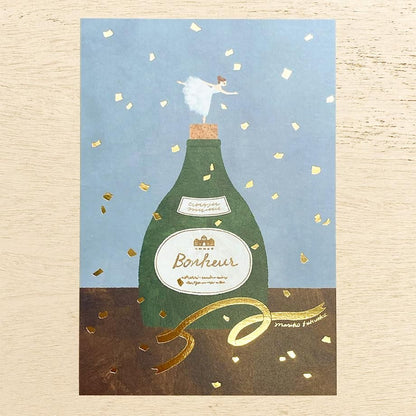 Foil Postcard designed by Fukuoka Mariko - Dance
