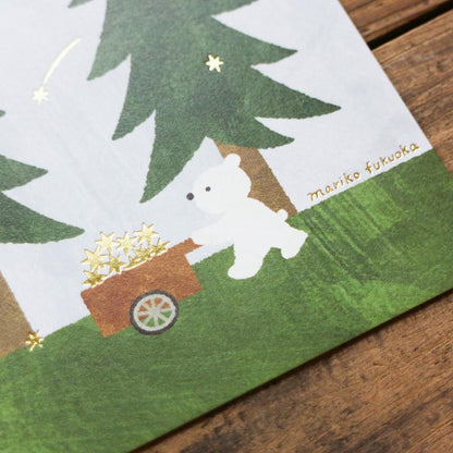 Foil Postcard designed by Fukuoka Mariko - Hoshikuma