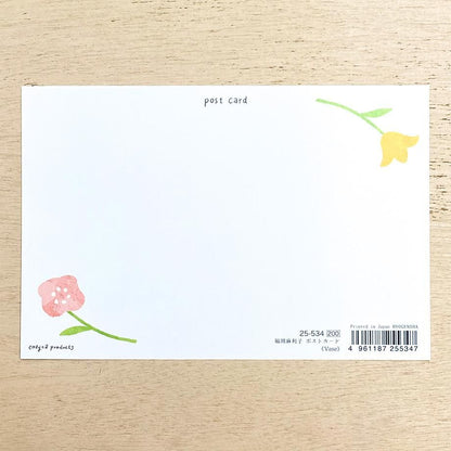 Foil Postcard designed by Fukuoka Mariko - Vase