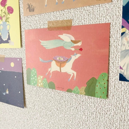 Foil Postcard designed by Hiiragi Yuka - On the day of birth