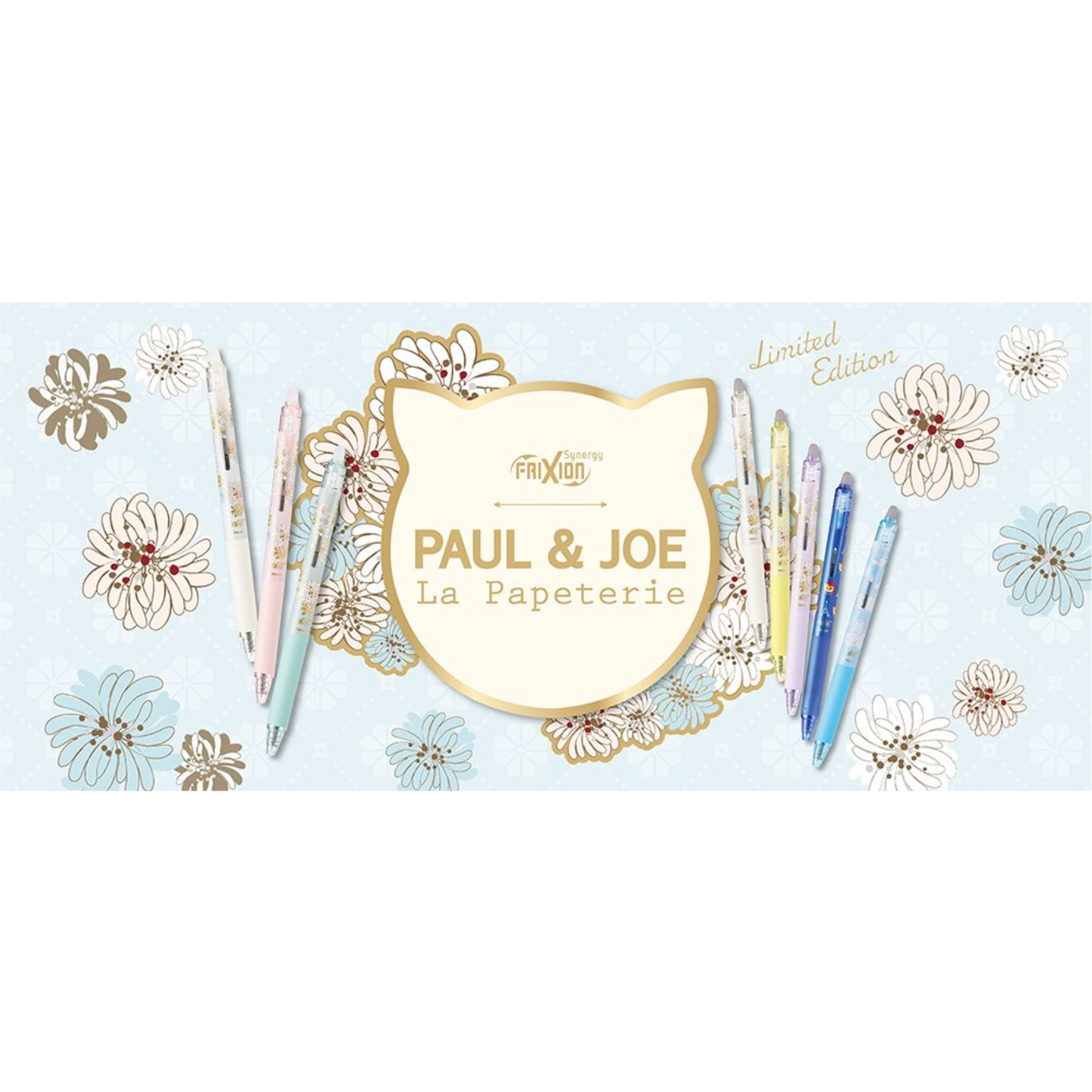 Frixion Synergy Knock x Paul & Joe 0.3mm / 0.4mm Erasable Gel Pen