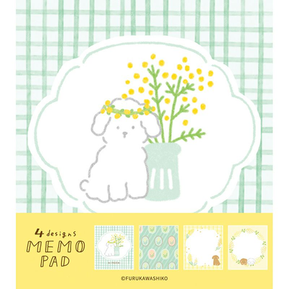 Furukawa Shiko Four Design Memo Pad Series Fluffy Mimosa