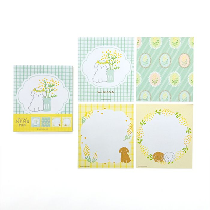 Furukawa Shiko Four Design Memo Pad Series Fluffy Mimosa