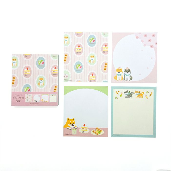 Furukawa Shiko Four Design Memo Pad Series Happy Japanese Sweets