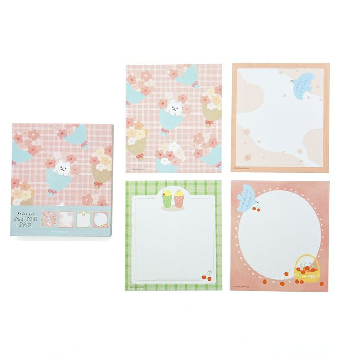 Furukawa Shiko Four Design Memo Pad Series Soft Sakura