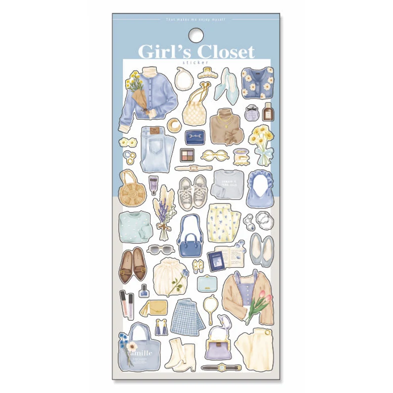 Girl's Closet Sticker Series - Blue