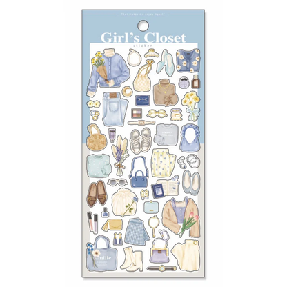 Girl's Closet Sticker Series - Blue