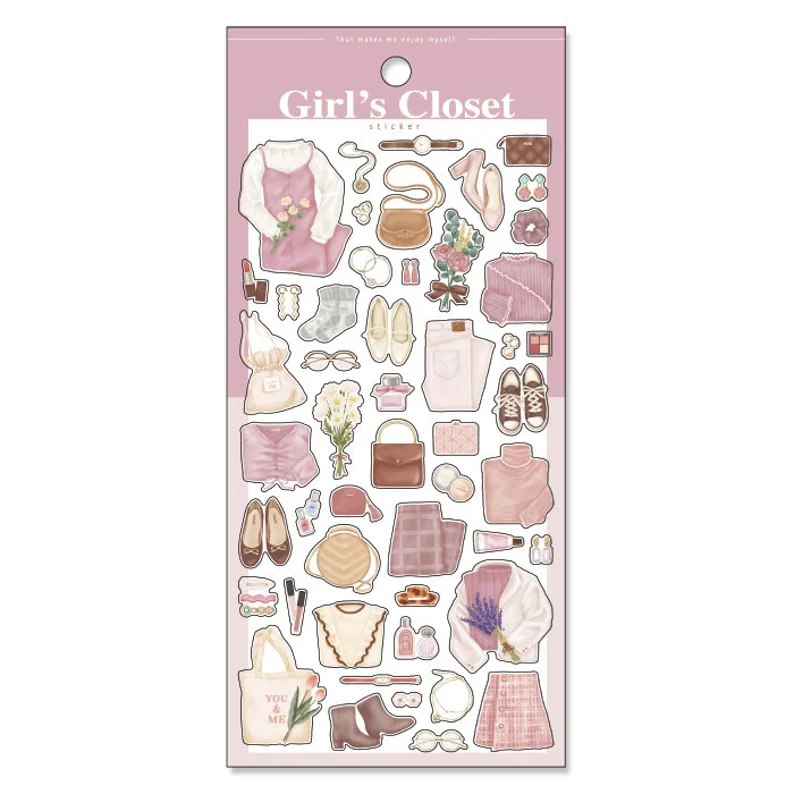 Girl's Closet Sticker Series - Pink