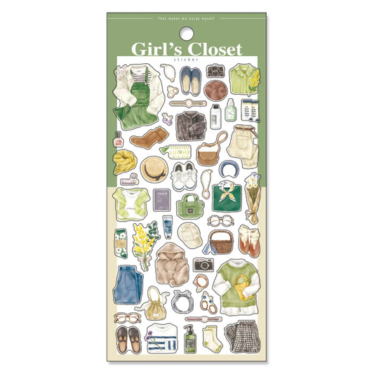 Girl's Closet Sticker Series - Khaki