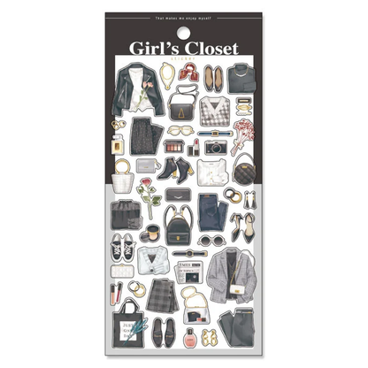 Girl's Closet Sticker Series - Black